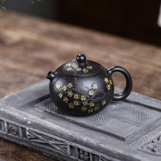 Yixing Zisha Teapot [Plum Blossom Xishi] (Shi Huang - 270ml)