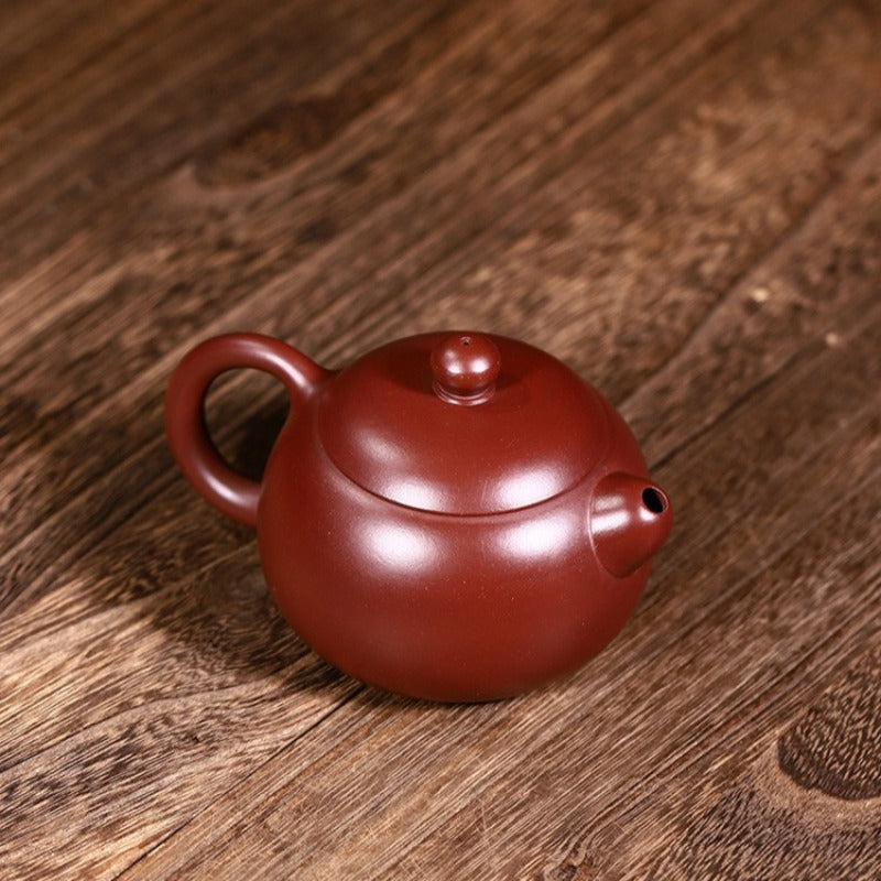 Exquisite Yixing Zisha Teekanne [Mini Xishi Pot] (Dahongpao / Zi Zhu Ni - 130ml)