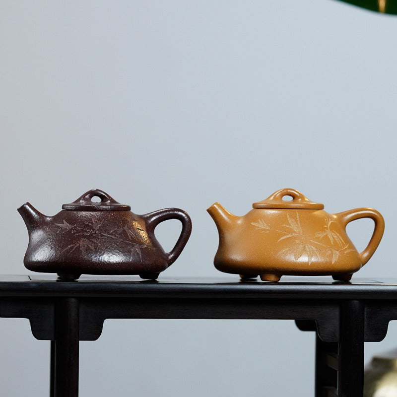 Yixing Zisha Teapot [Ziye Shi Piao] (Zi Ni/Huangjin Duan Ni - 120ml)