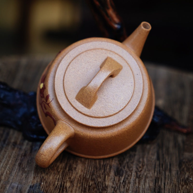 Full Handmade Yixing Zisha Teapot [Yu Zhao Pot] (Wucai Lao Duan Ni - 170ml)