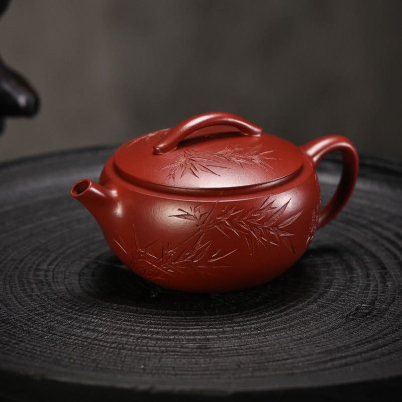 Full Handmade Yixing Zisha Teapot [Hanwa Pot] (Dahongpao - 160ml)