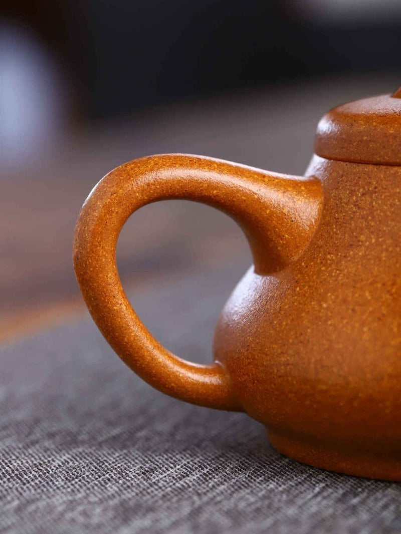 Théière Yixing Zisha entièrement faite à la main [Pot Xin Piao] (Wucai Lao Duan Ni - 200 ml)