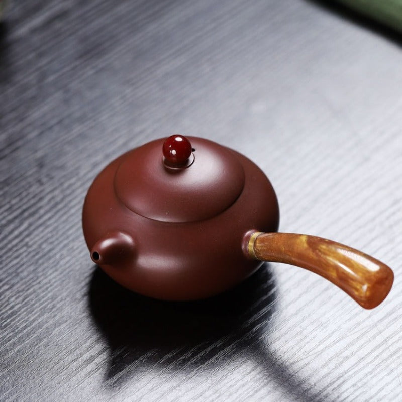 Yixing-Zisha-Teekanne [Tang Yu Wendan] (Zi Zhu Ni/Dahongpao - 200 ml)