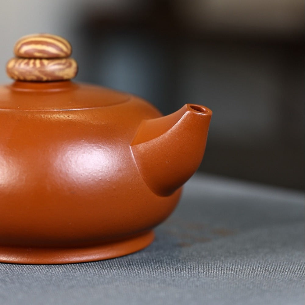 Théière Yixing Zisha entièrement faite à la main [La fortune arrive] (Xiao Meiyao Zhu Ni - 260ml)