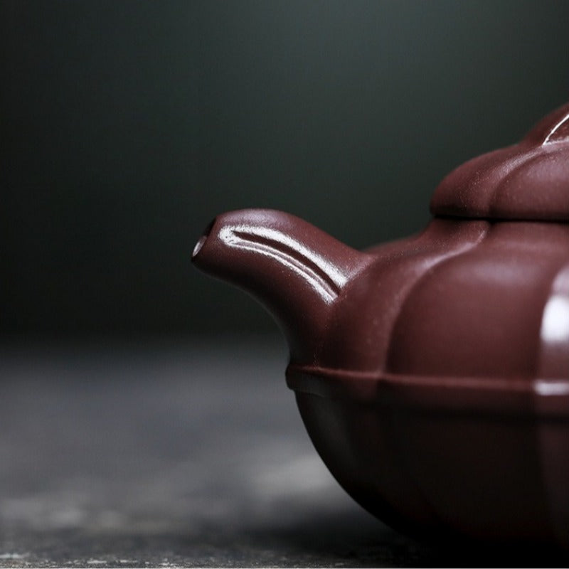 全手工宜兴紫砂茶壶 [清圆] (紫泥 - 200ml)]