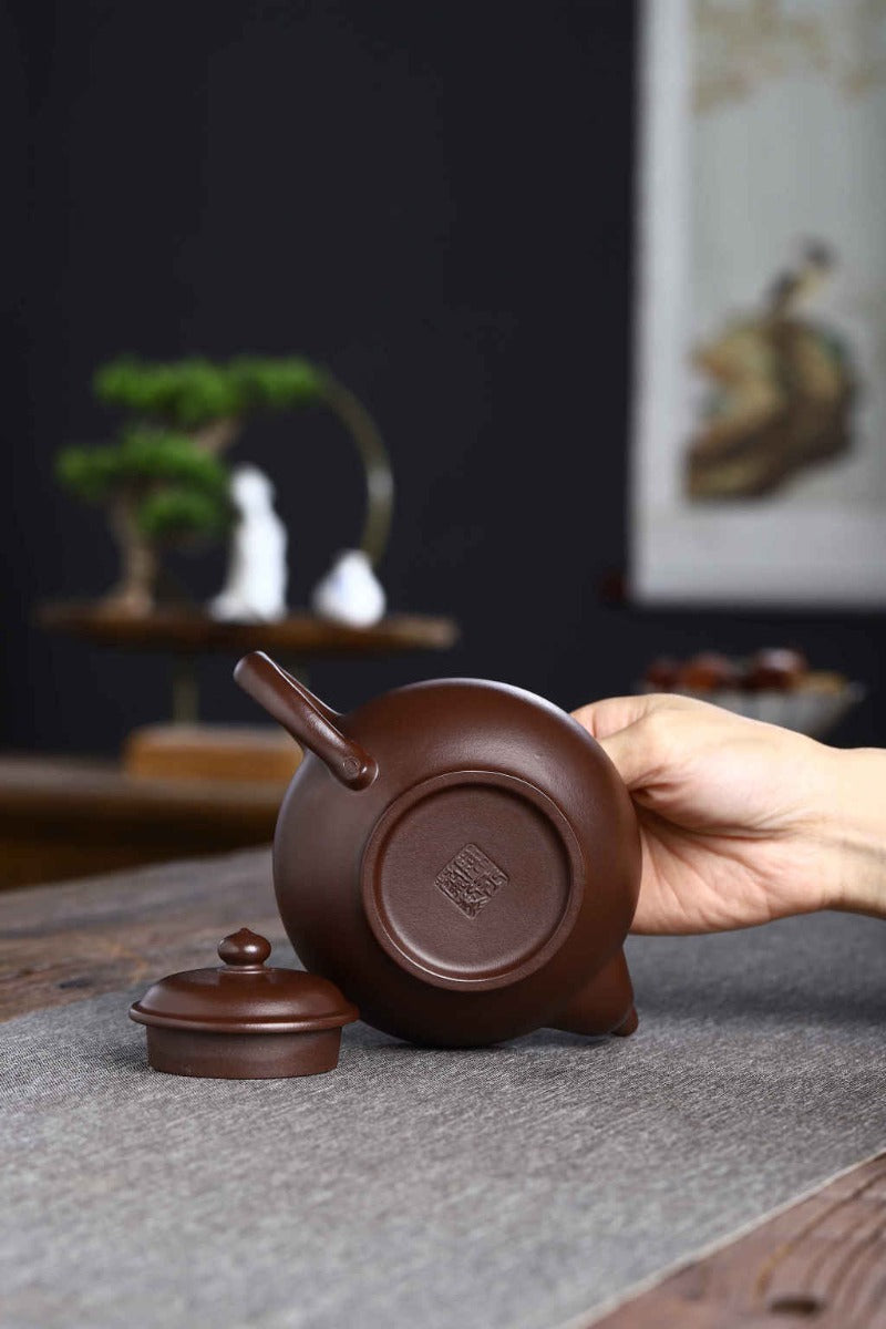 Théière Yixing Zisha entièrement faite à la main [Pot Xiao Ying] (Shi Hong - 360ml)
