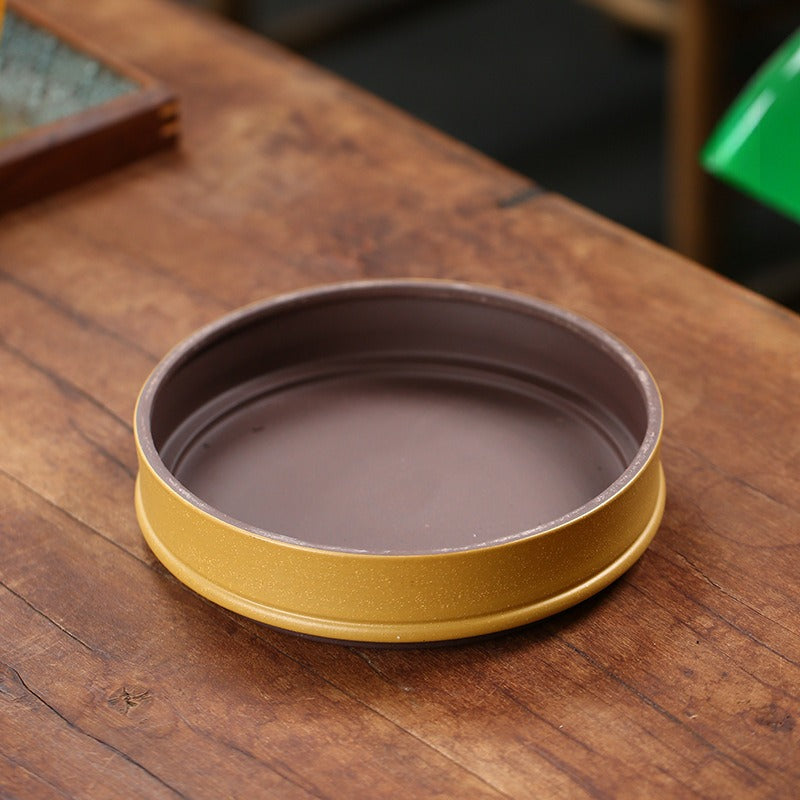 宜兴紫砂 茶饼罐 茶叶罐 存茶罐 [简约] 层叠款