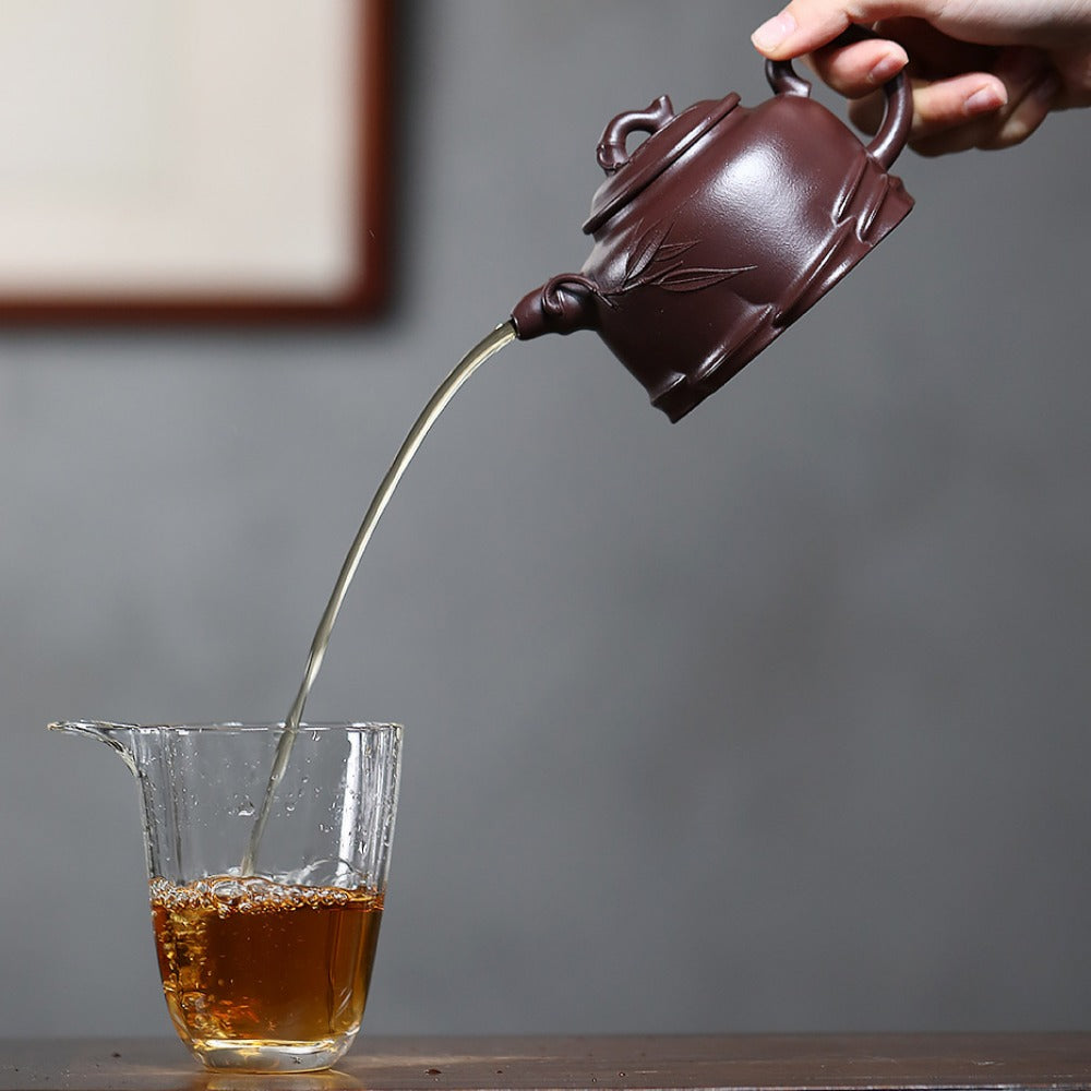 宜兴紫砂茶壶 [一品竹段] (紫泥 - 270ml)