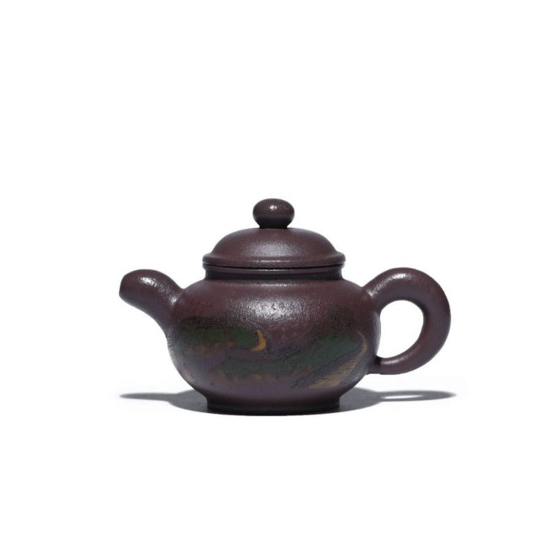 Théière Yixing Zisha entièrement faite à la main [La Grande Muraille] (30 Mu Jinsha Zi Ni - 300 ml)