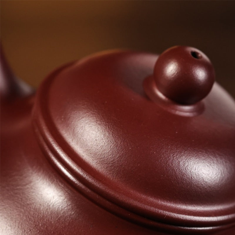 Théière Yixing Zisha entièrement faite à la main [Pot Rong Tian] (Long Xue Sha - 150ml)