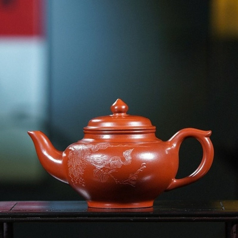Théière Yixing Zisha entièrement faite à la main [Pot Xiao Ying] (Dahongpao - 350ml)