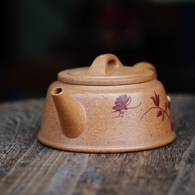 Full Handmade Yixing Zisha Teapot [Yu Zhao Pot] (Wucai Lao Duan Ni - 170ml)