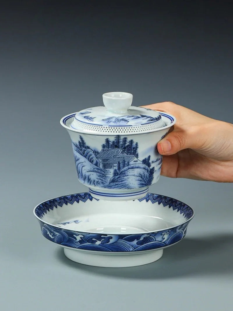 ancient-celadon-style-ceramic-jinxiu-heshan-sancai-gaiwan-set-190ml-yiqin-tea-house-yiqinteahouse-com-14 - YIQIN TEA HOUSE 一沁茶舍 yiqinteahouse.com