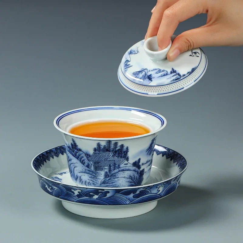 ancient-celadon-style-ceramic-jinxiu-heshan-sancai-gaiwan-set-190ml-yiqin-tea-house-yiqinteahouse-com-5 - YIQIN TEA HOUSE 一沁茶舍 yiqinteahouse.com