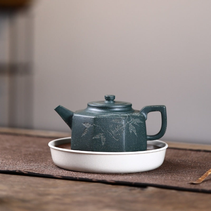 Yixing Zisha Teapot [Bafang Jing Lan] (Lu Ni - 280ml)