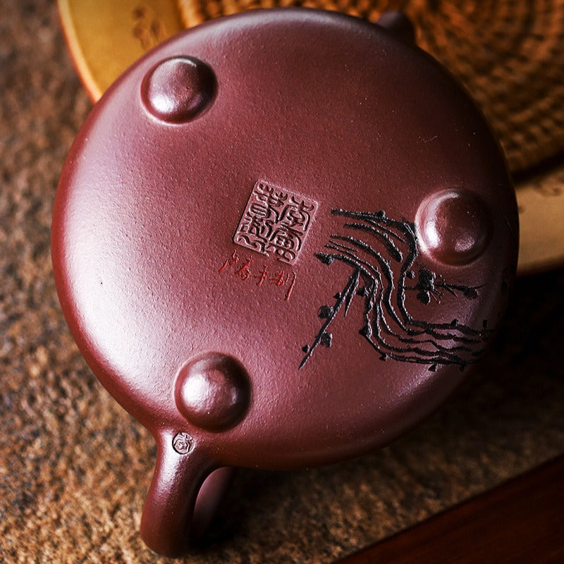 Full Handmade Yixing Zisha Teapot [Nafu Shi Piao] (Shi Hong - 340ml) - YIQIN TEA HOUSE | yiqinteahouse.com | >300ml, full handmade zisha teapot, teapot, teaware