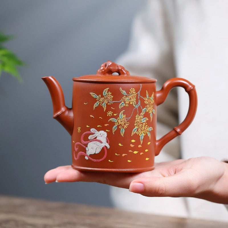 Teko Zisha Yixing [Bamboo] (Zhao Zhuang Zhu Ni - 300ml)