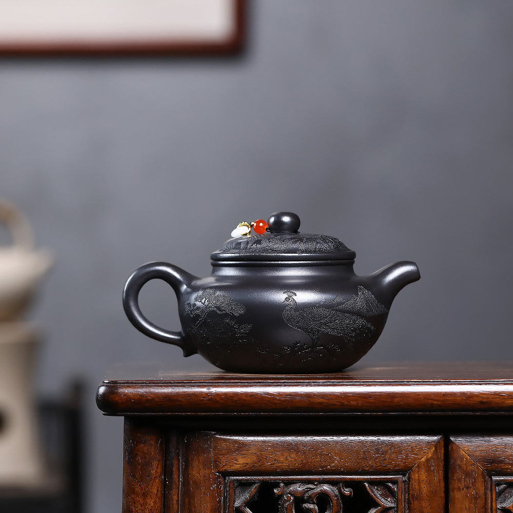 Yixing Zisha Teapot [Shanshui Fanggu] (Shi Huang - 400ml)