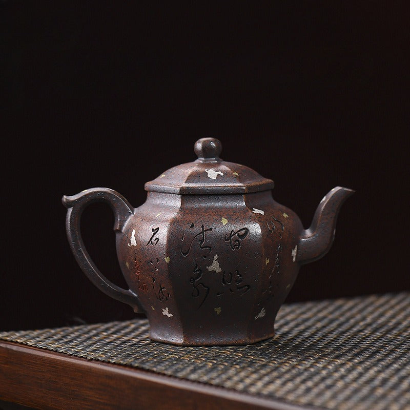 Full Handmade Yixing Zisha Teapot [Liufang Gong Deng] (Firewood Fired Duan Ni - 150ml) - YIQIN TEA HOUSE | yiqinteahouse.com | <200ml, full handmade zisha teapot, teapot, teaware