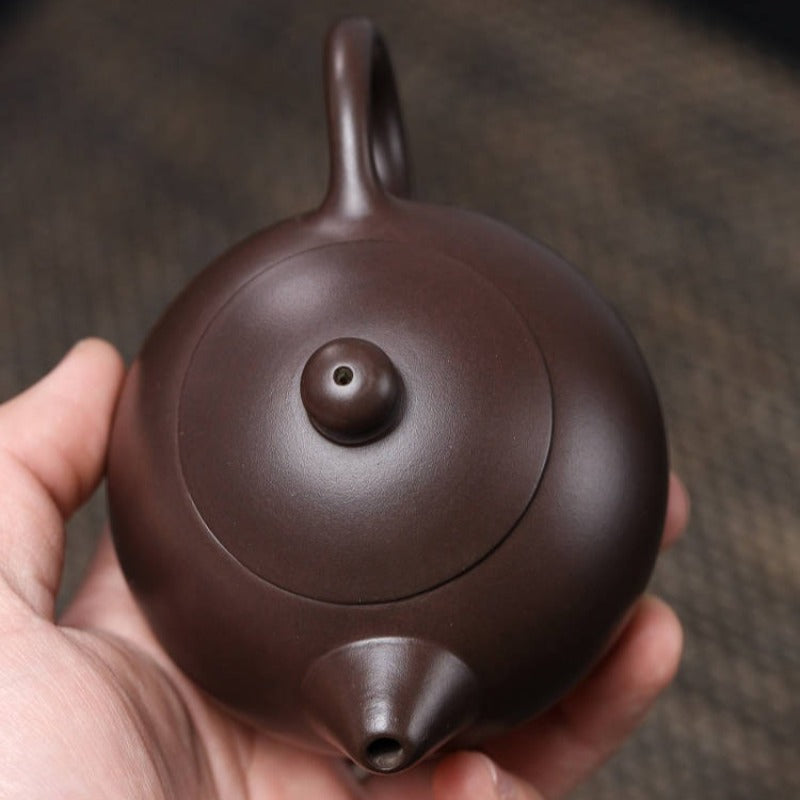 全手工宜兴紫砂茶壶[西施壶] (老紫泥- 200ml) – YIQIN TEA HOUSE 一沁茶舍