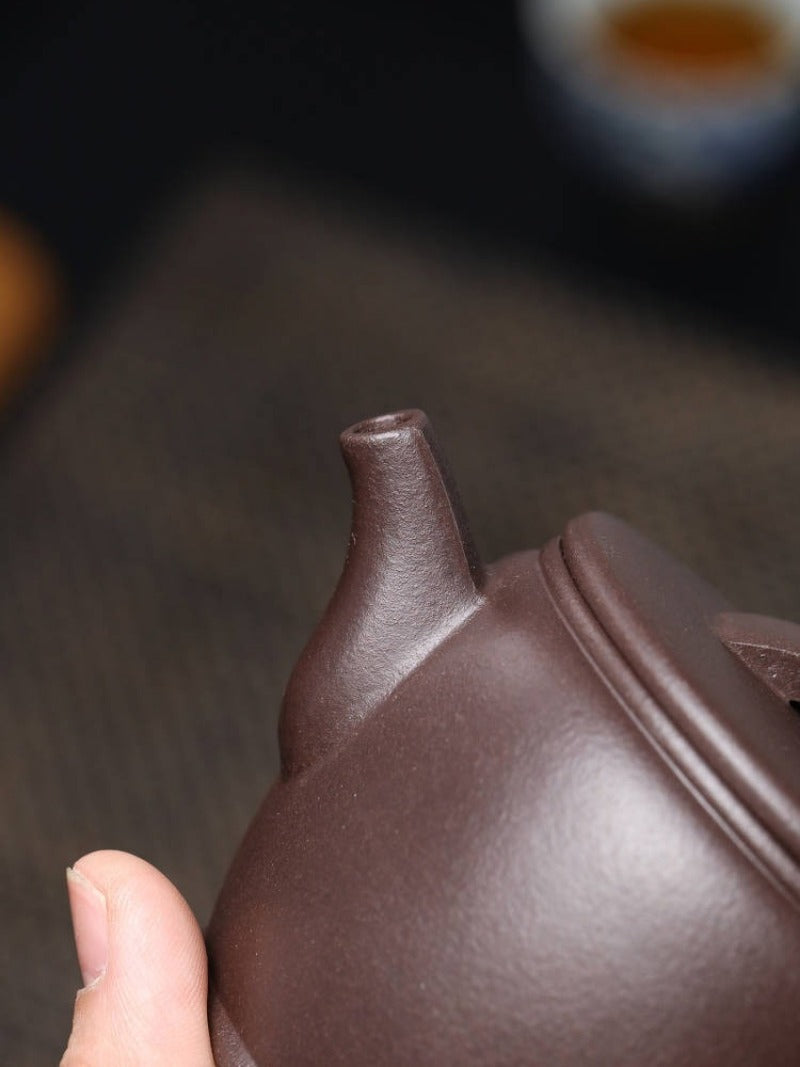 Full Handmade Yixing Zisha Teapot [Hanwa Pot] (Zi Ni - 310ml)