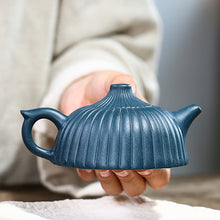 Load image into Gallery viewer, Yixing Zisha Teapot [Ribbed Jing Lan 筋纹井栏] (Tian Qing Ni - 160ml)
