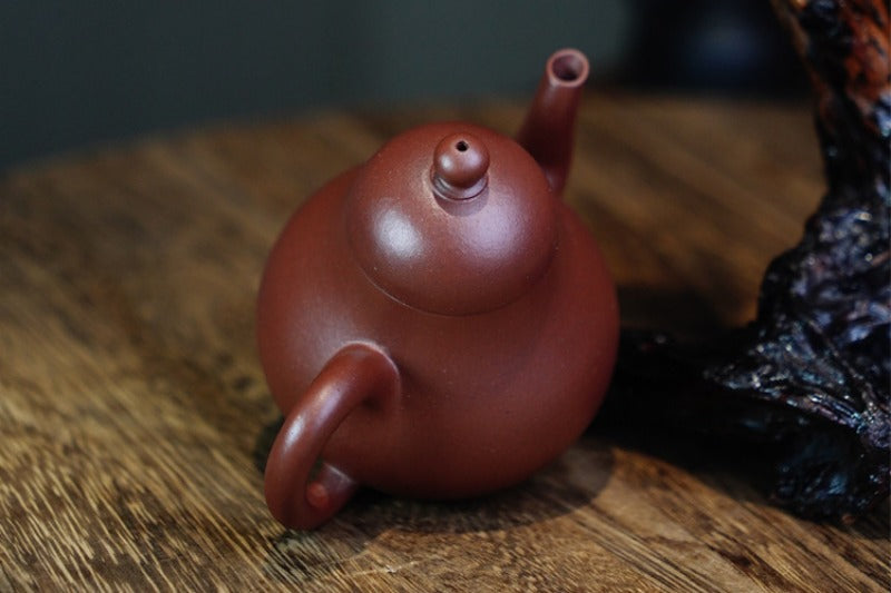 全手工宜兴紫砂茶壶 [思亭壶] (底槽清 - 120ml)