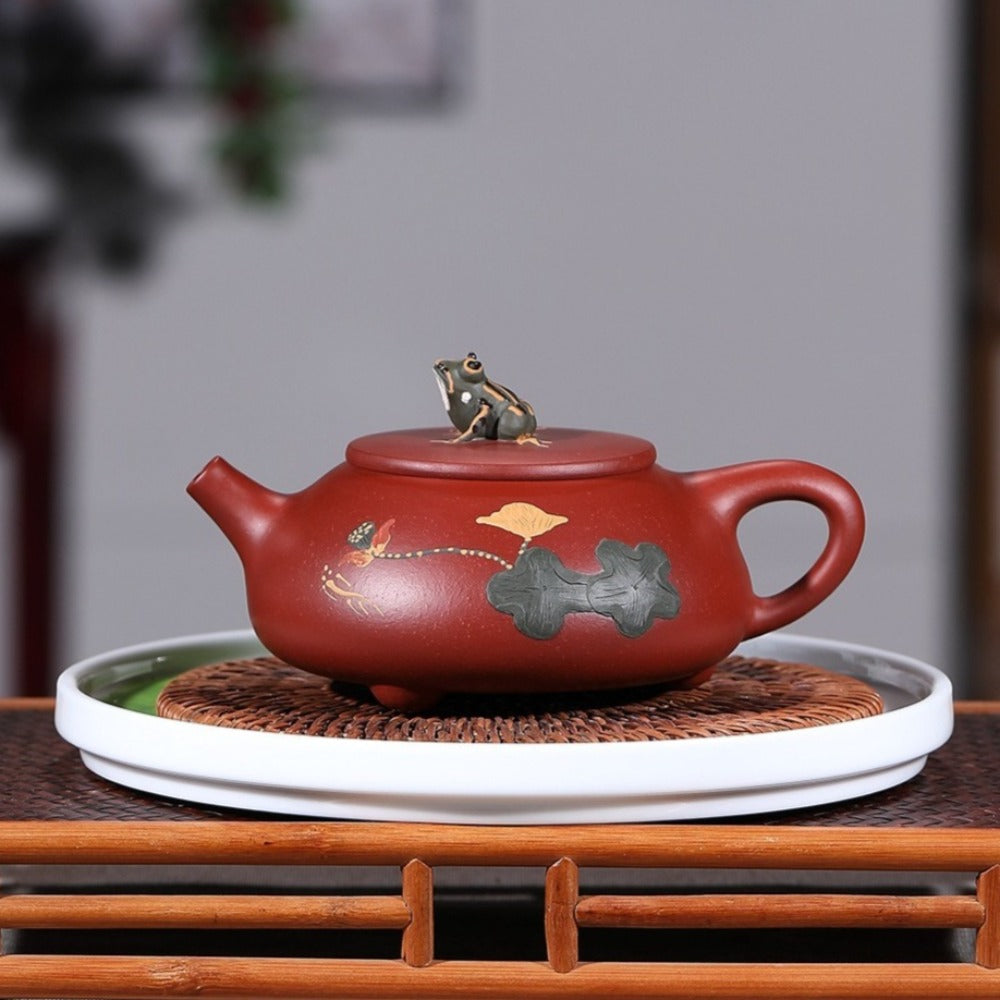 Service à thé Yixing Zisha [Étang de lotus au clair de lune] (Dahongpao - 260 ml)
