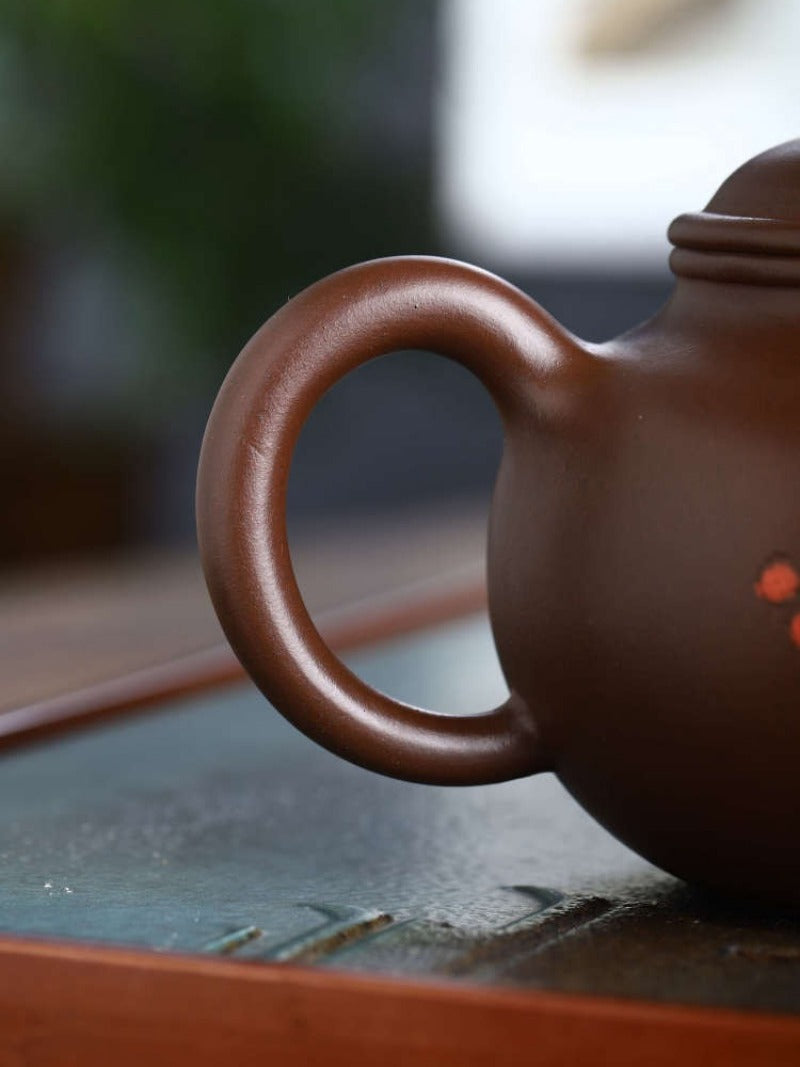 全手工宜兴紫砂茶壶 [莲子壶] (紫泥 - 290ml)