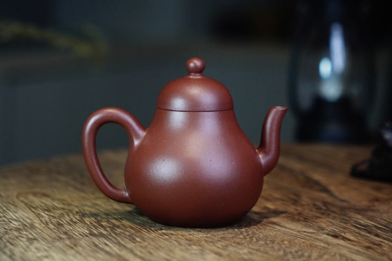 全手工宜兴紫砂茶壶 [思亭壶] (底槽清 - 120ml)