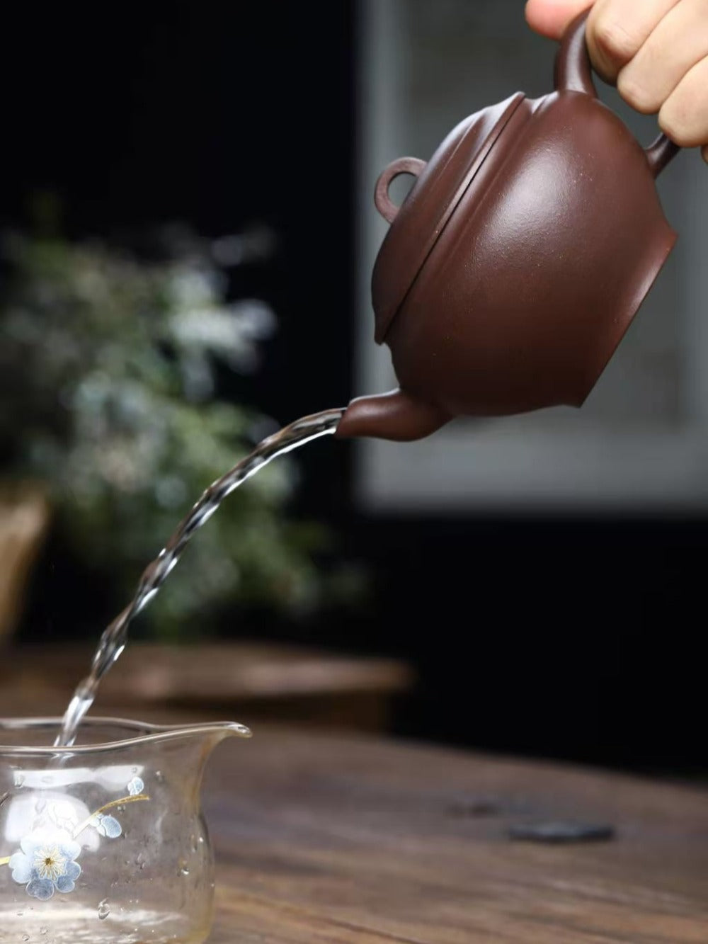 全手工宜兴紫砂茶壶 [碗泉壶] (紫泥 - 300ml)