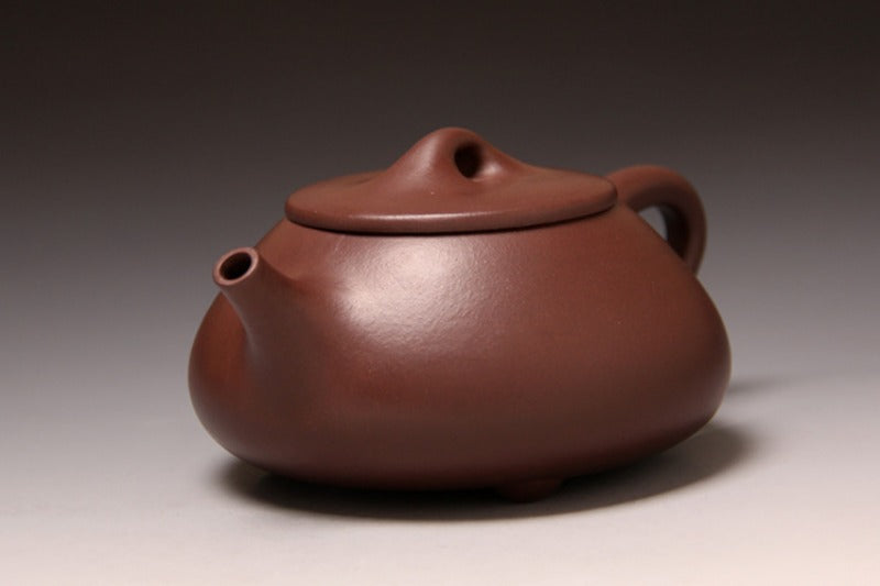 Théière Yixing Zisha entièrement faite à la main [Pot Jingzhou Shi Piao] (Zi Ni - 370 ml)