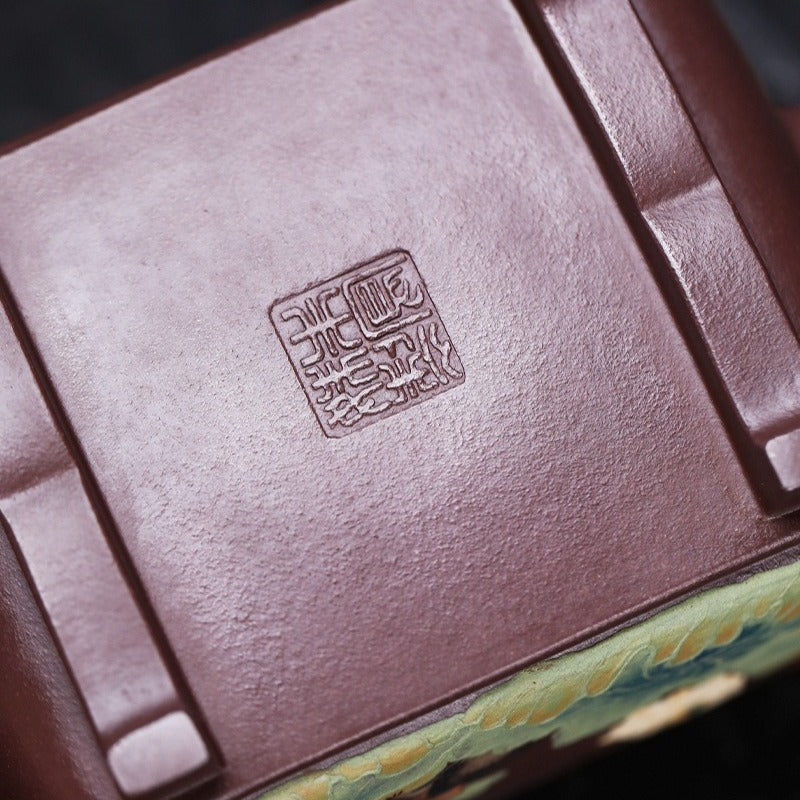 Théière Yixing Zisha entièrement faite à la main [Yi Mai Xiang Cheng] (Tian Qing Zi Ni - 520 ml)