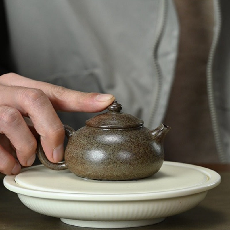 Théière Yixing Zisha [Mini Han Jiang] (Terre cuite au bois Cheng Xiang Ni - 130ml)