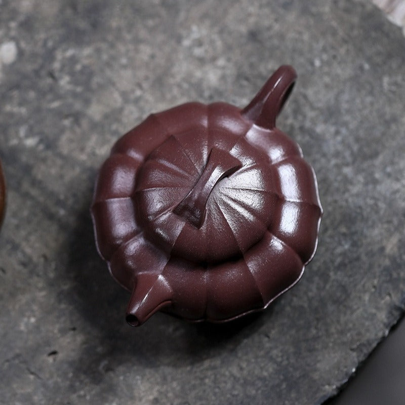 全手工宜兴紫砂茶壶 [清圆] (紫泥 - 200ml)]