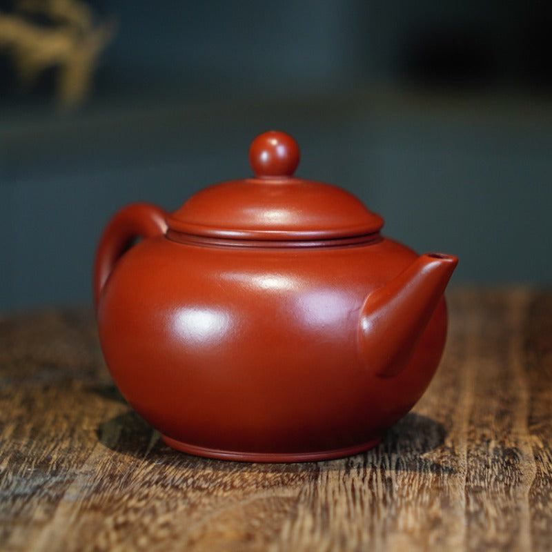 Full Handmade Yixing Zisha Teapot [Shui Ping Pot] (Dahongpao - 200ml)