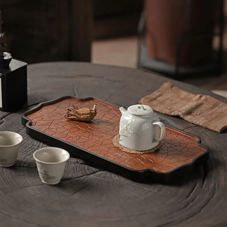 Bamboo [Carved Window] Tea Tray - YIQIN TEA HOUSE | yiqinteahouse.com | new arrival, tea tray, teaware