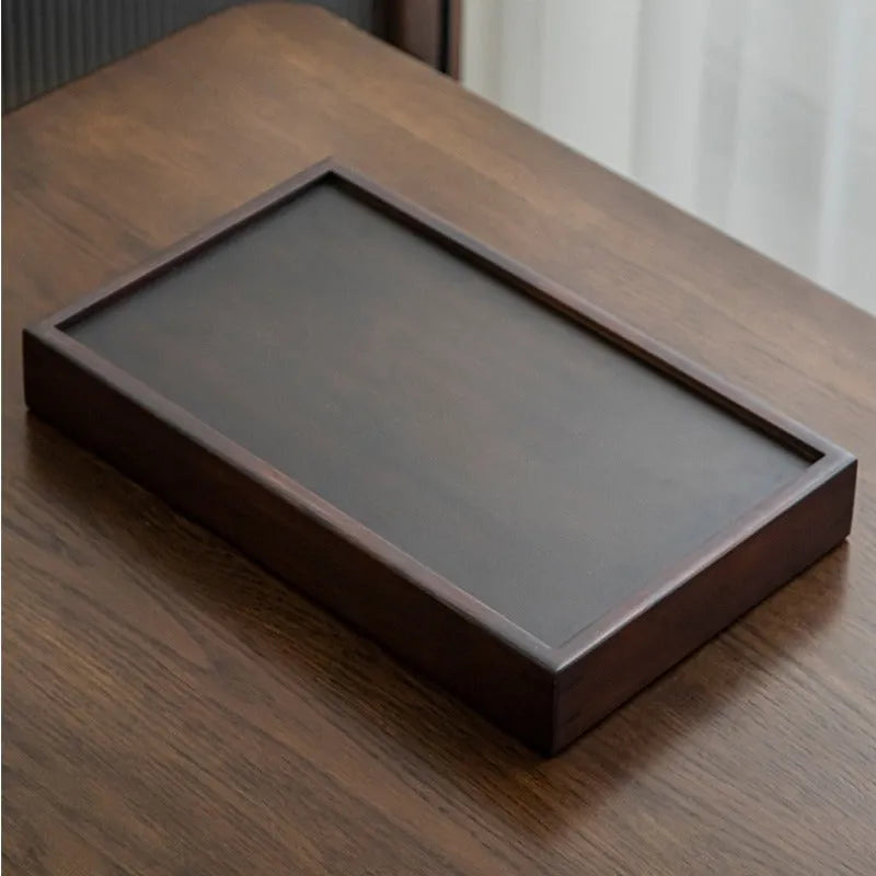 Bamboo Tea Tray with Storage [Mountain] - YIQIN TEA HOUSE | yiqinteahouse.com | tea tray, teaware