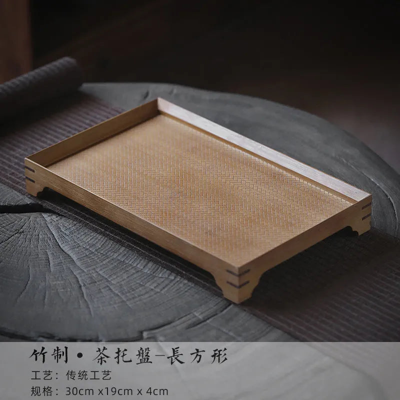 Bamboo Weaving Tea Tray - YIQIN TEA HOUSE | yiqinteahouse.com | new arrival, tea tray, teaware