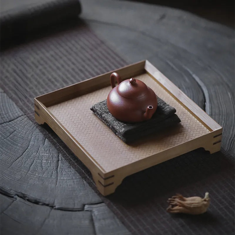 Bamboo Weaving Tea Tray - YIQIN TEA HOUSE | yiqinteahouse.com | new arrival, tea tray, teaware