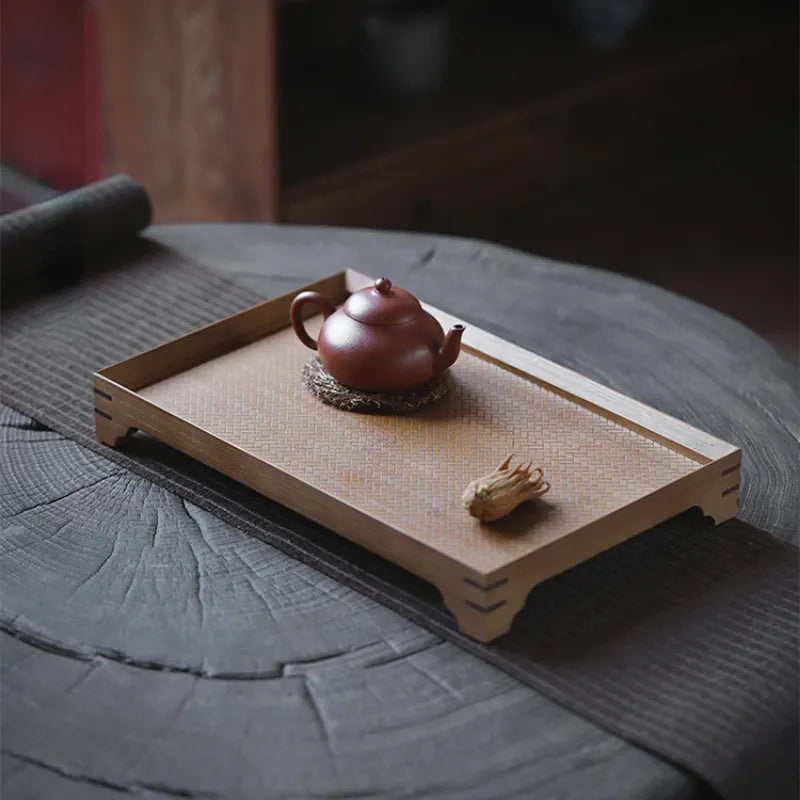 Bamboo Weaving Tea Tray - YIQIN TEA HOUSE | yiqinteahouse.com | new arrival, tea tray, teaware