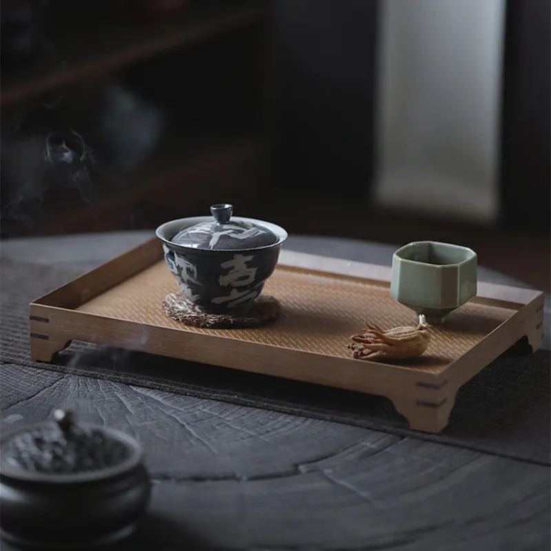 Bamboo Weaving Tea Tray - YIQIN TEA HOUSE | yiqinteahouse.com | new arrival, tea tray, teaware