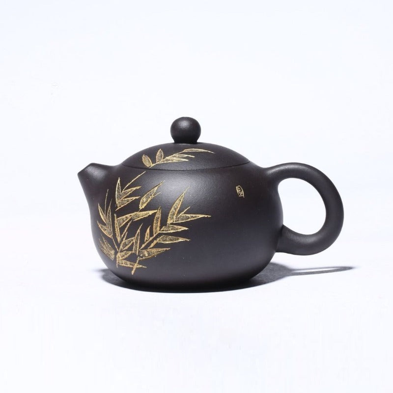 Théière Yixing Zisha [Bambou Xishi] (Hei Ni - 230ml)