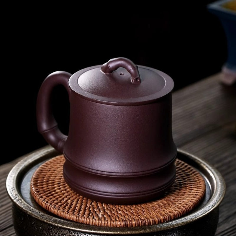 Taza de té Yixing Zisha [Bambú auspicioso] (Lao Zi Ni - 450 ml)