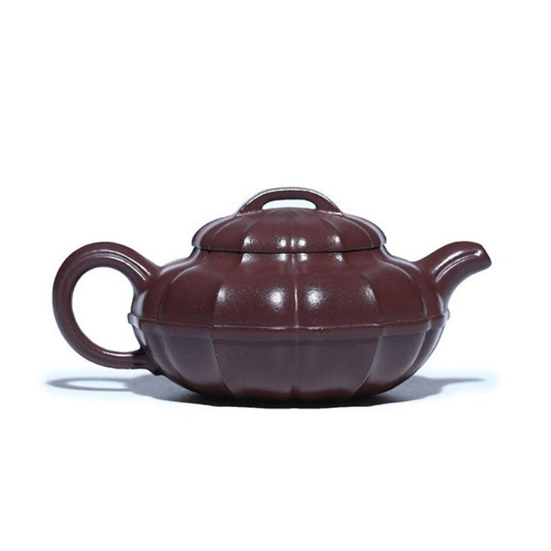 全手工宜兴紫砂茶壶 [清圆] (紫泥 - 200ml)]