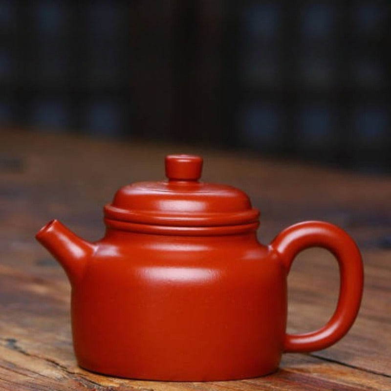 Petite théière Yixing Zisha entièrement faite à la main [De Zhong / Xishi / Oeuf de dragon] (Dahongpao - 100/140/140 ml)