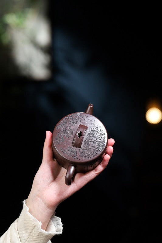 Yixing Zisha Teapot [Xishan Hanwa] (Lao Zi Ni - 180ml)