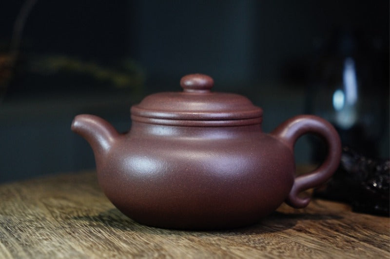 Tetera Yixing Zisha hecha a mano [Olla Fanggu] (Zi Ni - 360 ml)