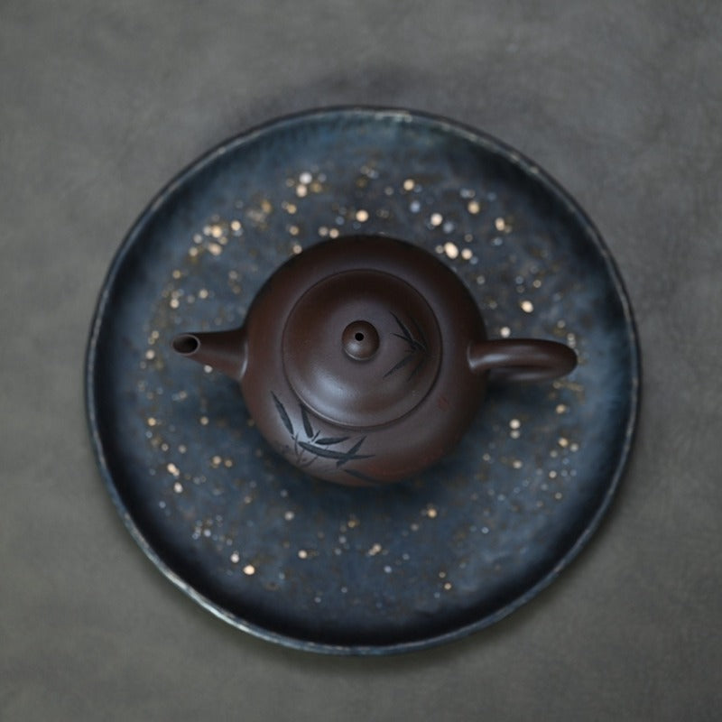 Yixing Zisha Teapot [Bamboo Breeze Shui Ping] (Zi Ni - 150ml)
