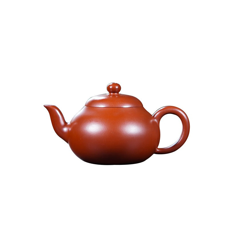 Teko Yixing Zisha Buatan Tangan Sepenuhnya [Wendan Pot] (Dahongpao - 300ml)